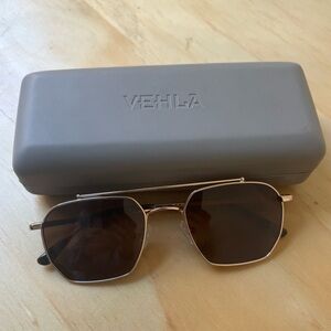 VHELA SUNGLASSES - BOWIE - GOLD/CHOC